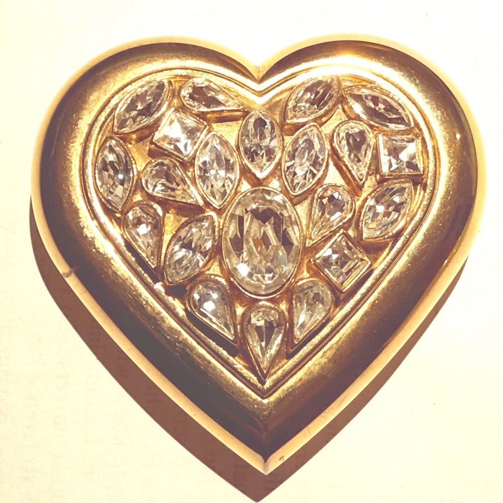 YSL Vintage LAURENT RIVE GOUCHE Goosens Powder Compact. $295